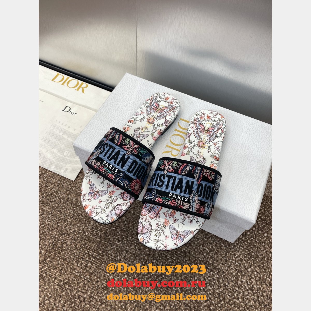 7 Star Dior Dway Slide Flat