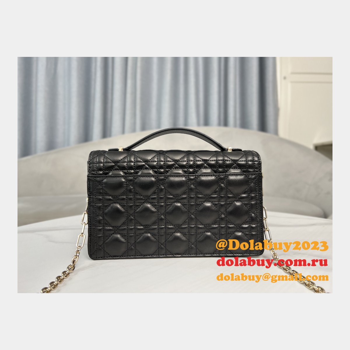 Luxury MISS DIOR LAMBSKIN 9212 Fashion LADY BAG