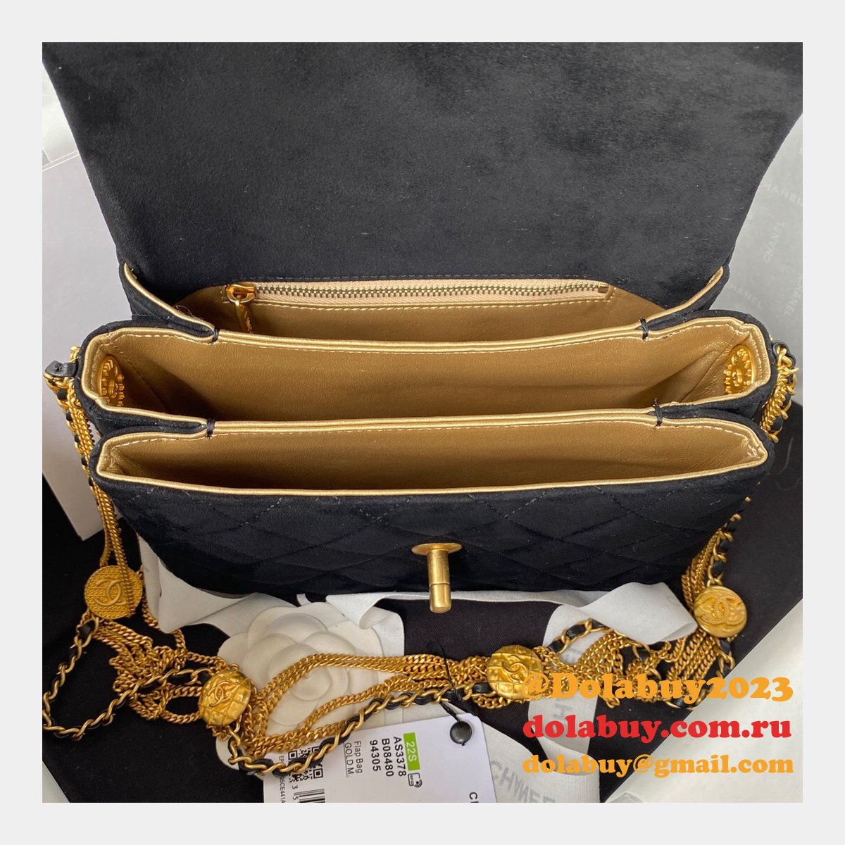 Designer Replica Toppest Flap AS3378 Bag Black/Brown