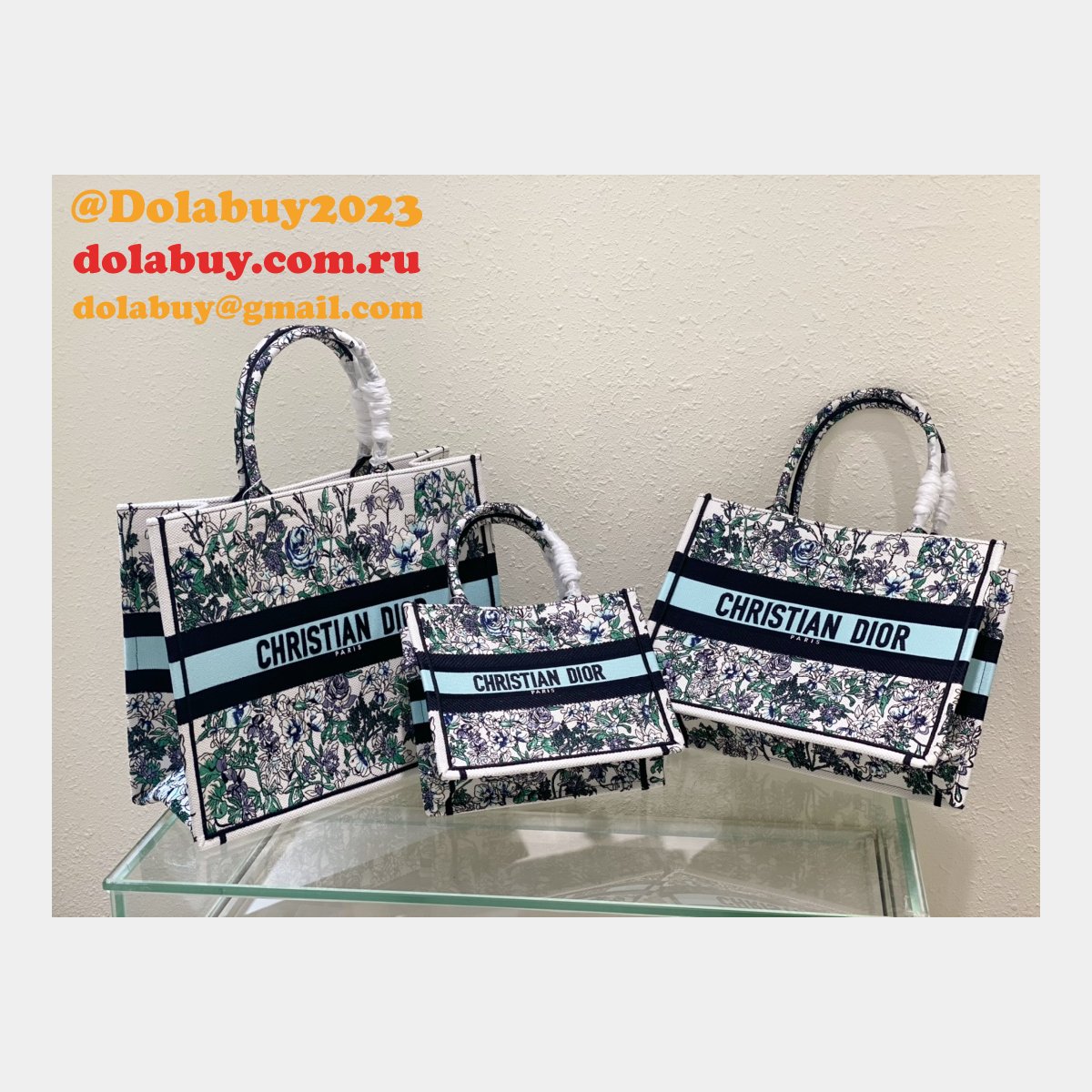 Christian Dior CD Book Tote Replica Designer Handbags