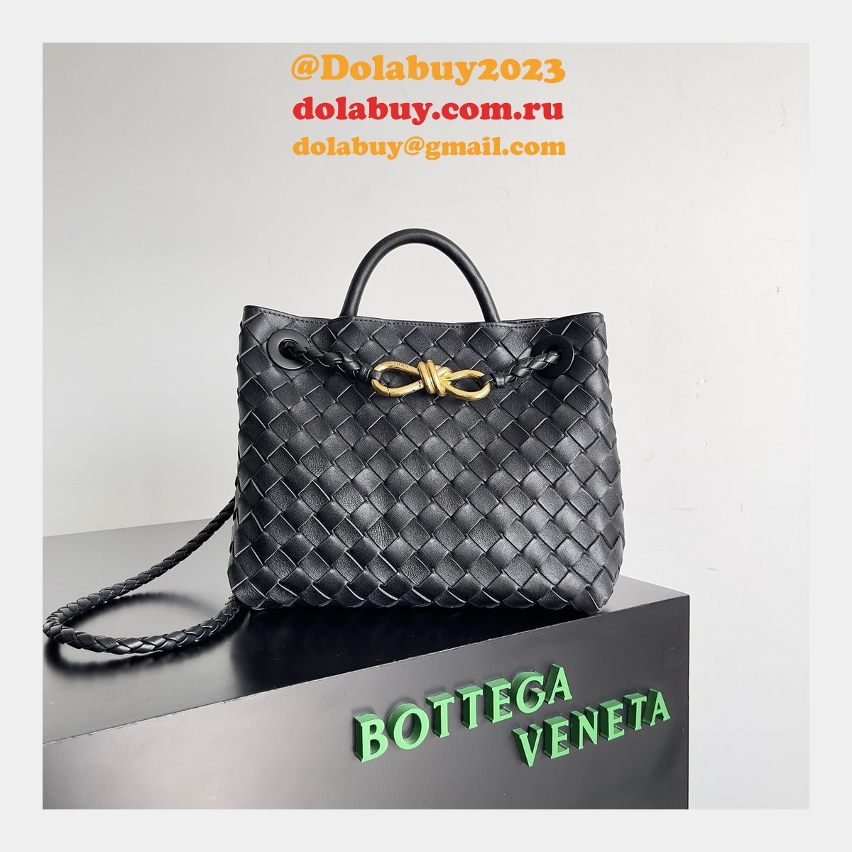 b0tte*a Ven*ta andiamo small 25cm bag leather strap