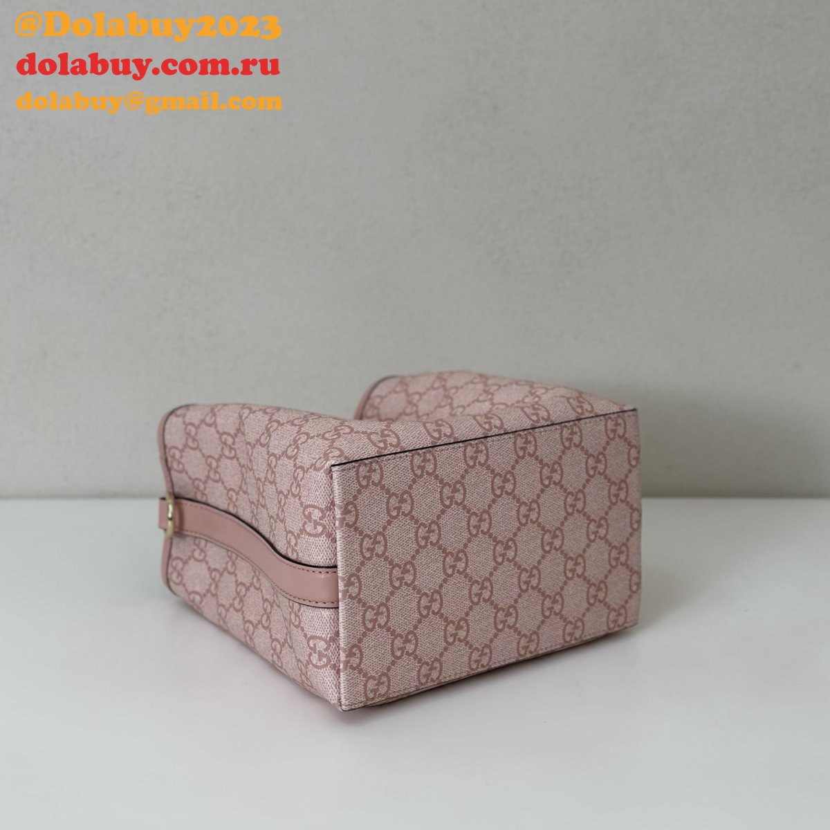 G*u*i shop the gg emblem mini bucket 1:1 mirror 815118 bag