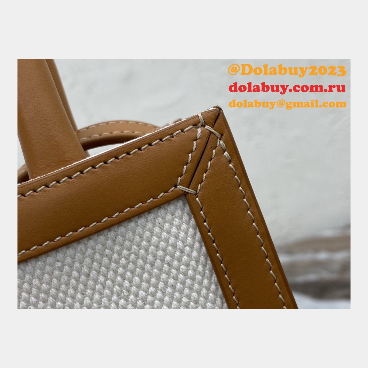 Celine Replica Small Cabas Vertical Bag In Triomphe Canvas