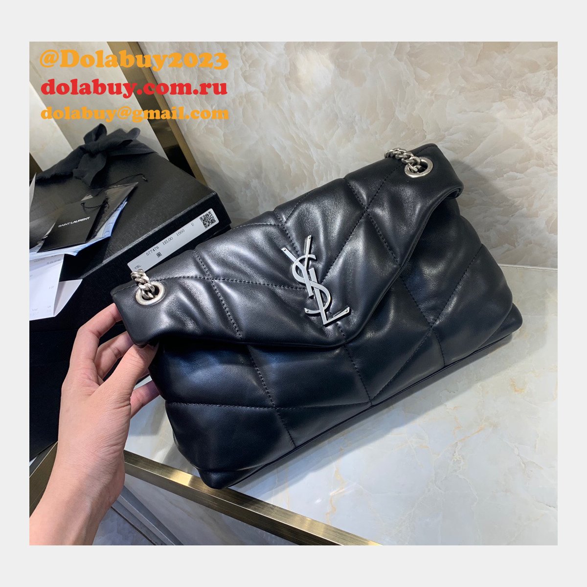 Luxury 7 Star YSL LOULOU PUFFER HANDBAG 29CM