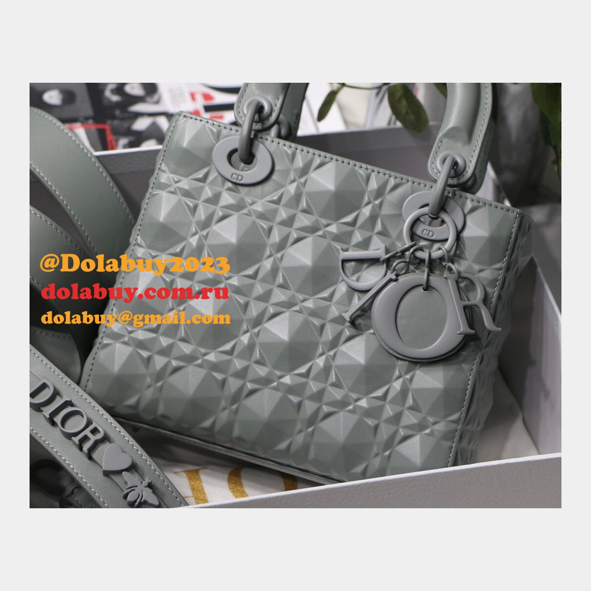 High Quality 1:1 Replica Lady Dior 20cm Shop Designer Purses