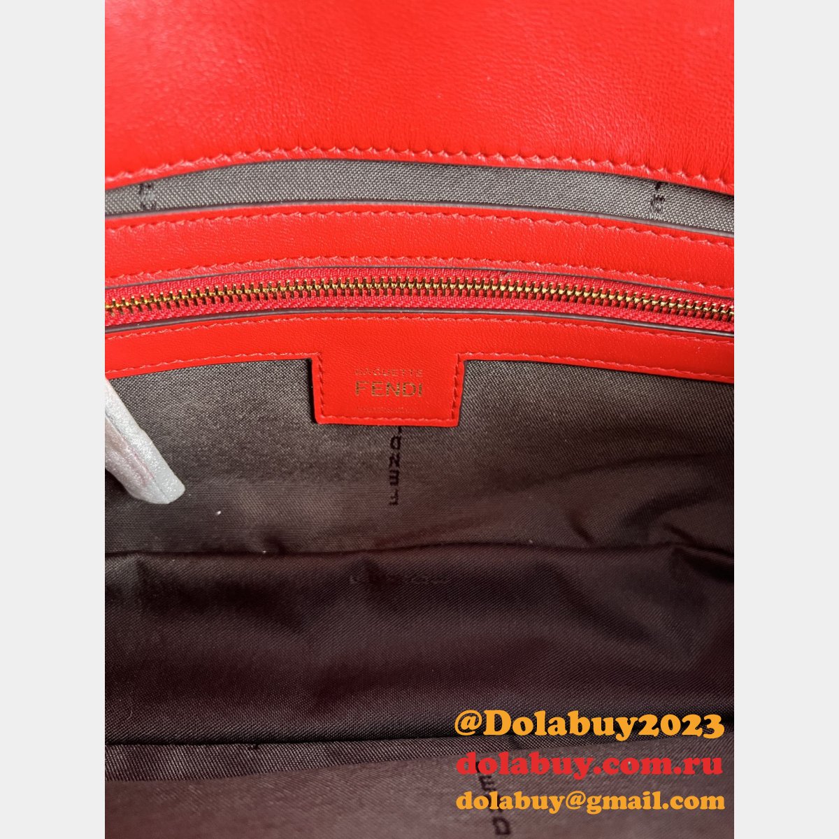 top quality F**di iconic baguette medium nappa handbag