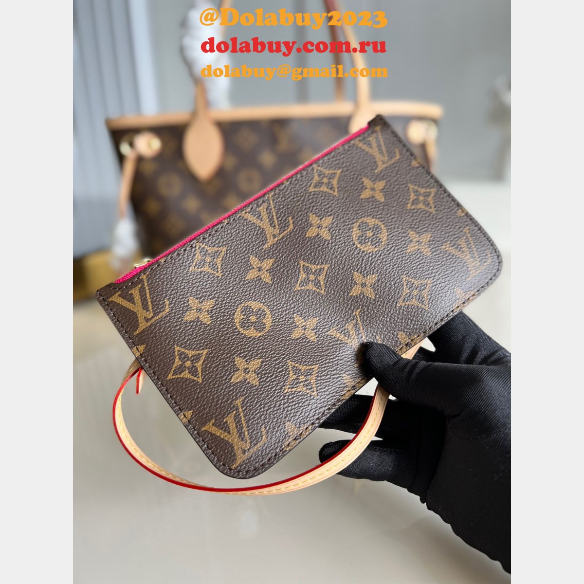 High Quality Louis Vuitton Replica Neverfull Damier/Monogram N41362/M41245  PM Bags 29CM