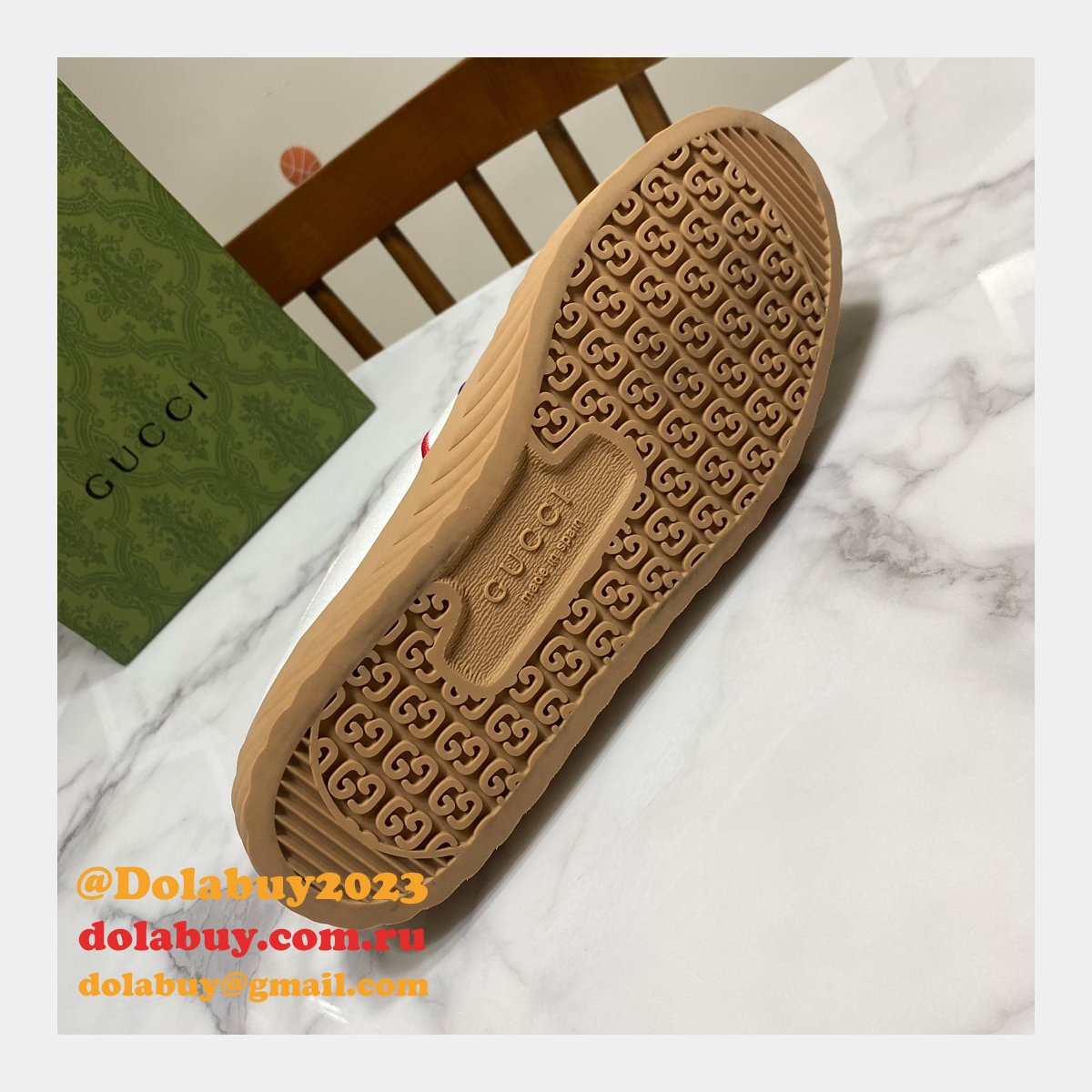 G*u*i shoes replica double g canvas 1:1 mirror high-quality