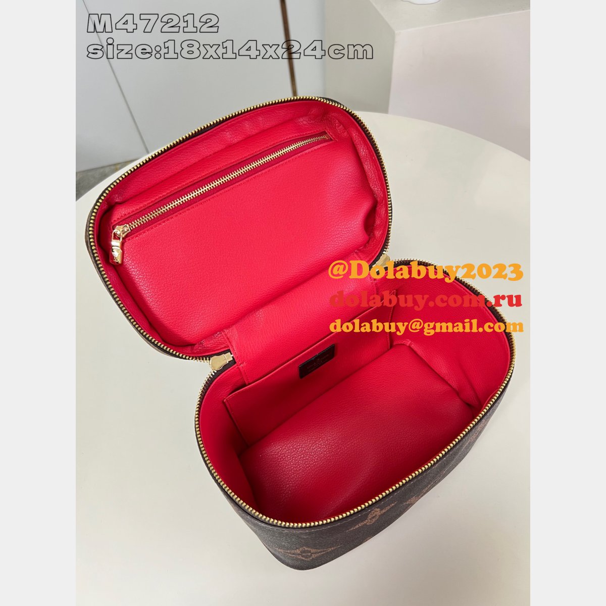 Replicas Louis Vuitton Nice M47212 1:1 Mirror Monogram Canvas Bags