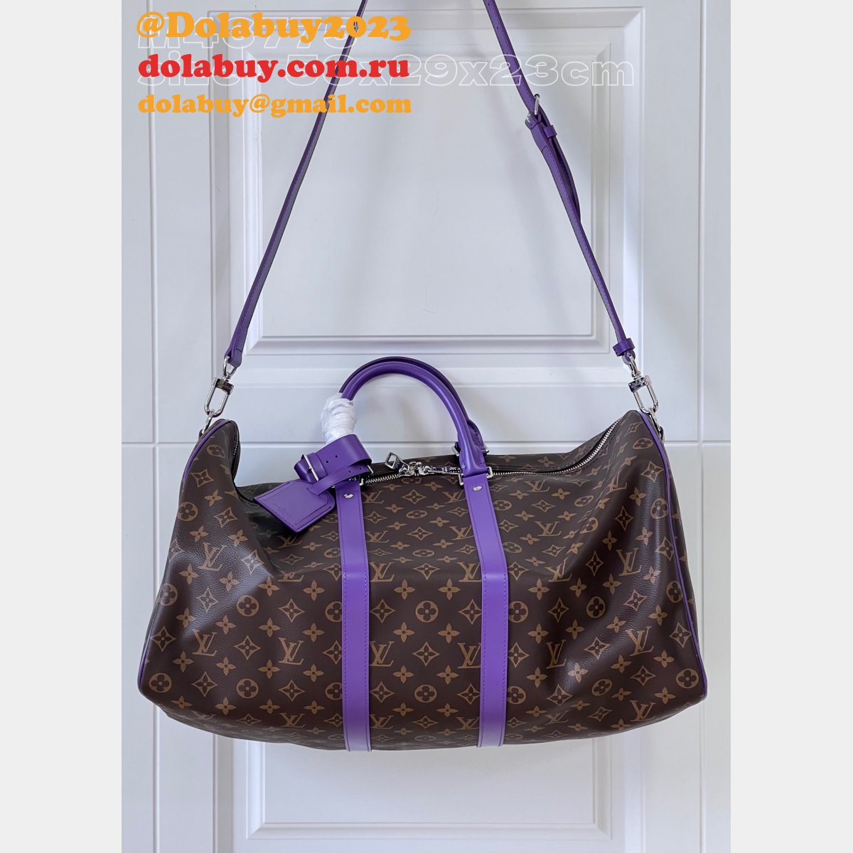 LVS Replica Keepall Bandoulière 50 Monogram Macassar Canvas M46771 Bag