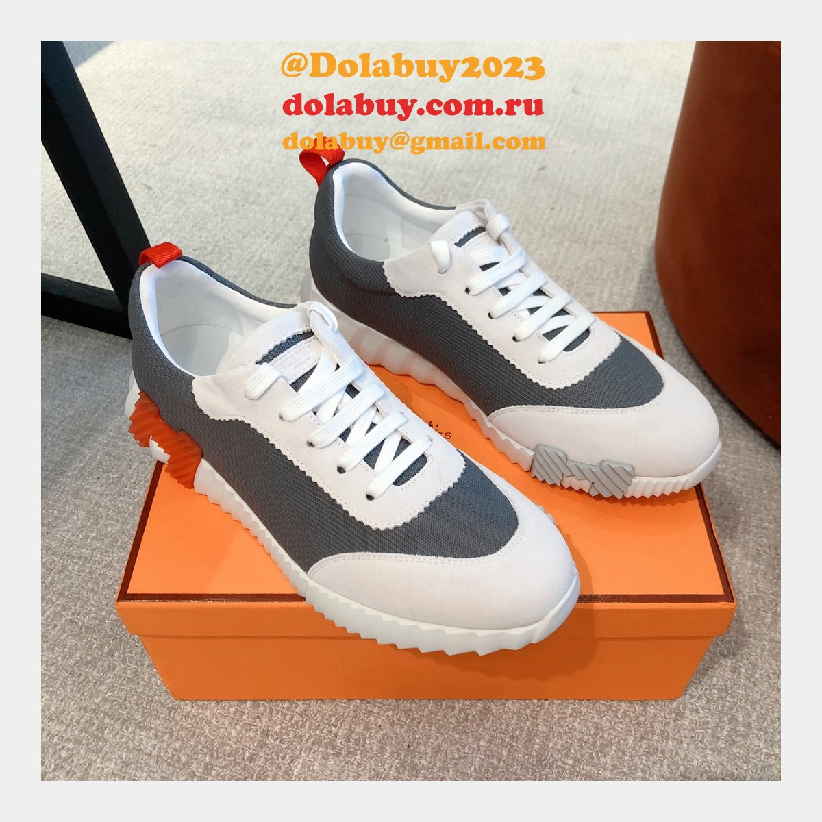 Fashion Designer Hermes WOMEN/MEN BOUNCING SNEAKER