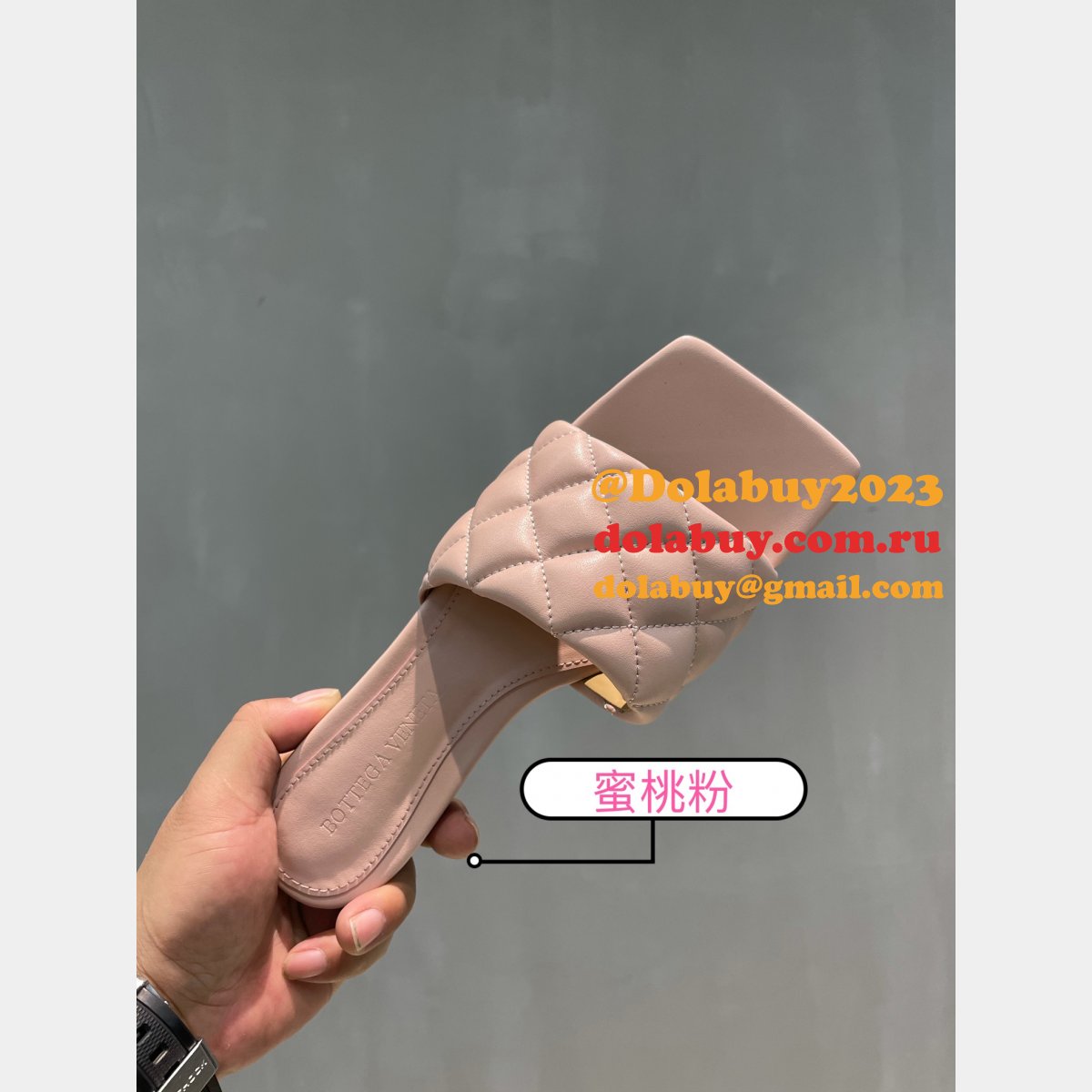 1:1 quality B0tte*a venet fake di*m*nd flat slippers shoes