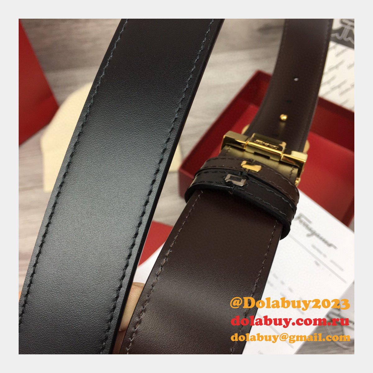 Replica Designer Salvatore Ferragamo 35 mm Black Belts