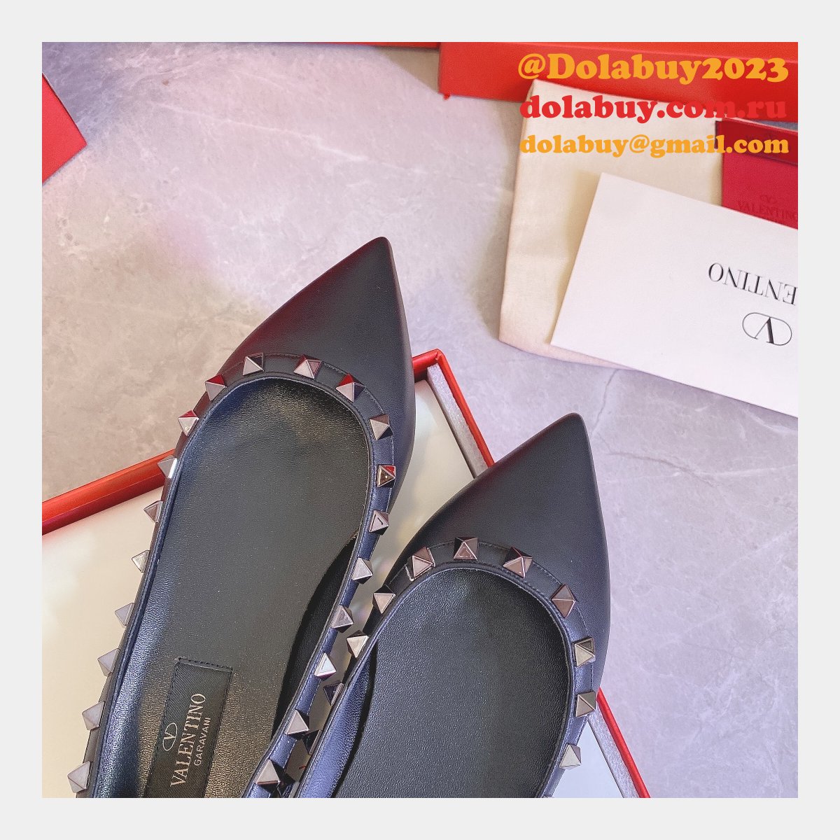 Best valentino replica sneakers heels flats Black Shoes