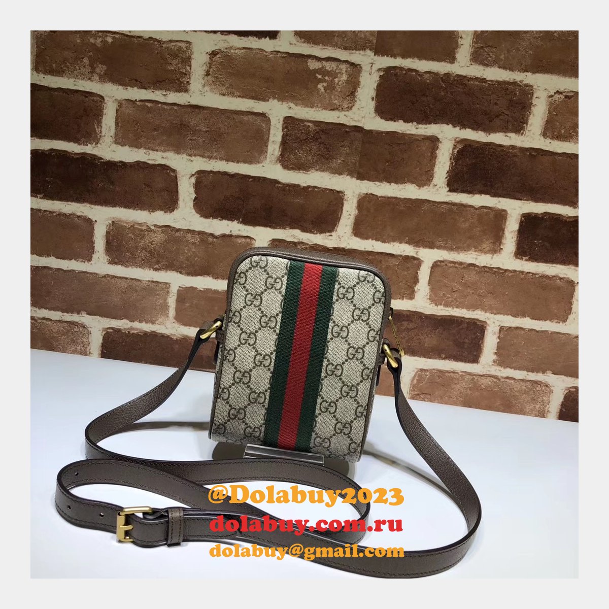 high quality G*u*i replica gg supreme ophidia shoulder 598127 bag