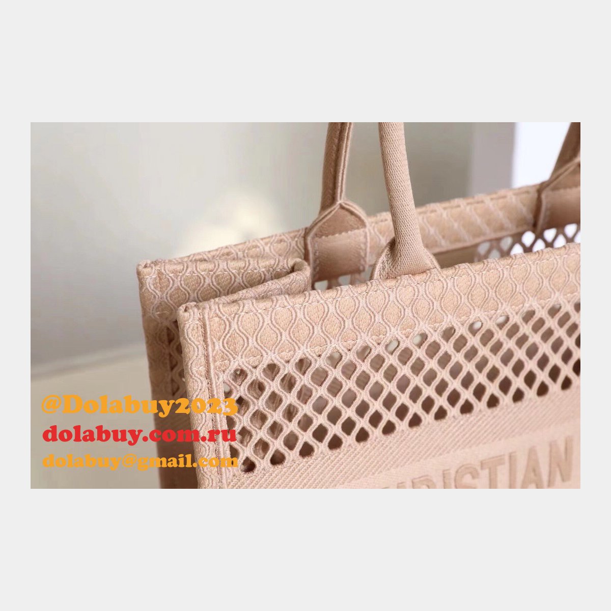 Buy Sell Designer Replica Dior CD Book Tote Pink/Black Bags
