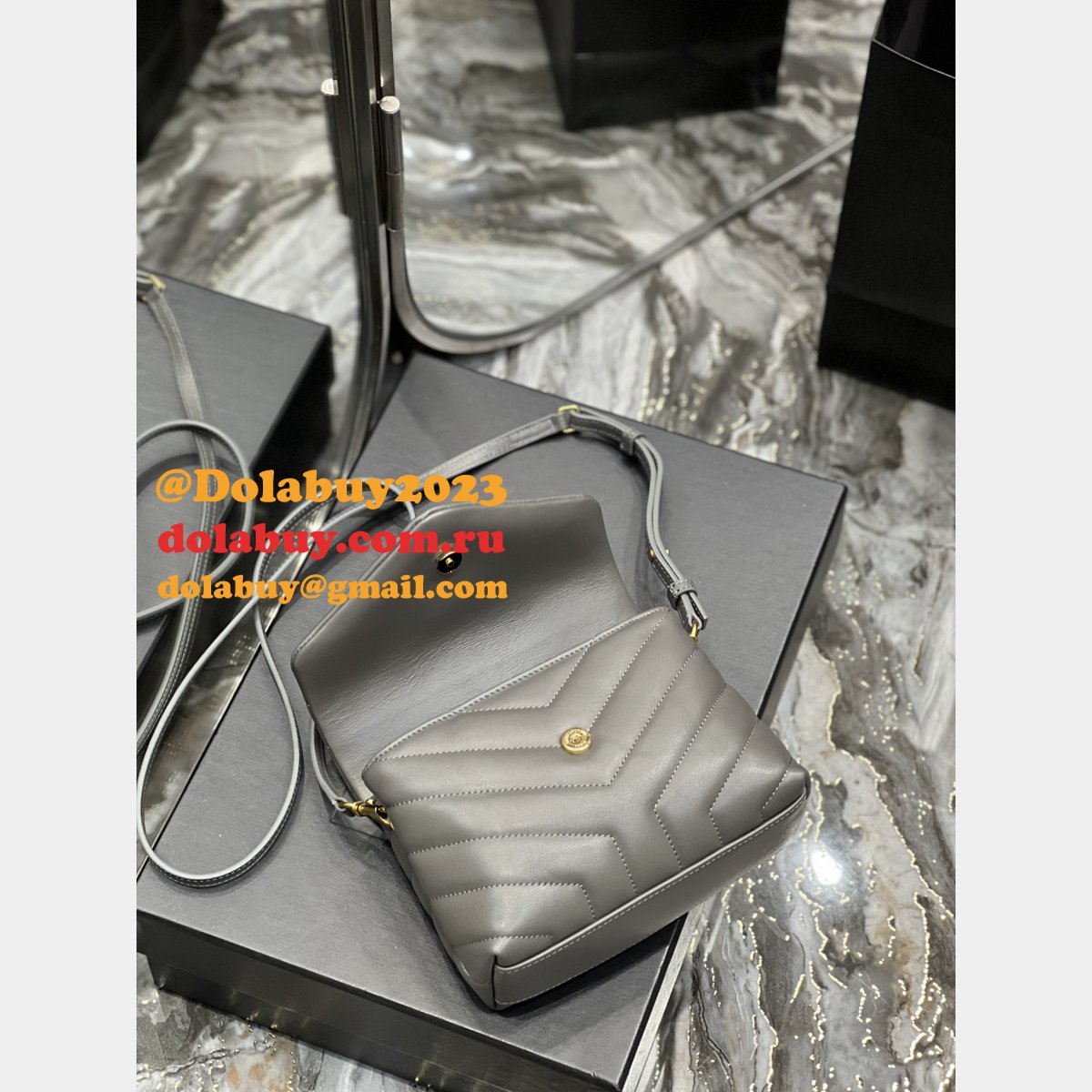 REPLICA YSL 467072 LOULOU SHOULDER BAG 20CM