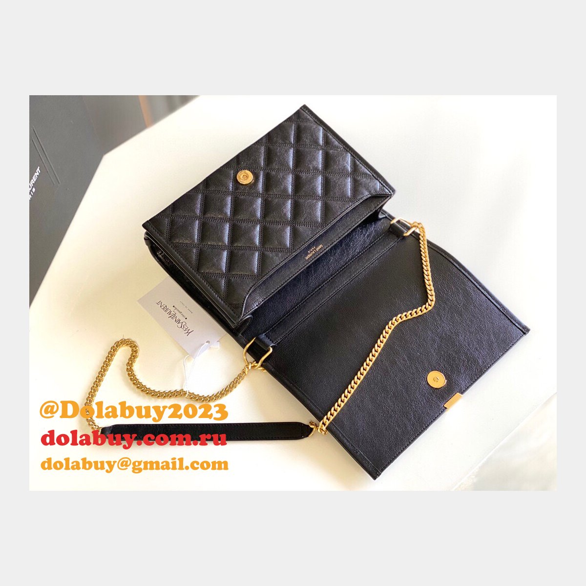 Saint Laurent Top quality Becky Large Chain Multicolor Bag