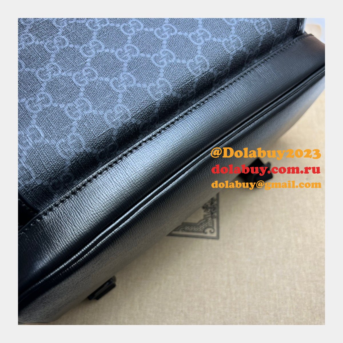 G*u*i high quality best replica backpack interlocking g 704017 bag