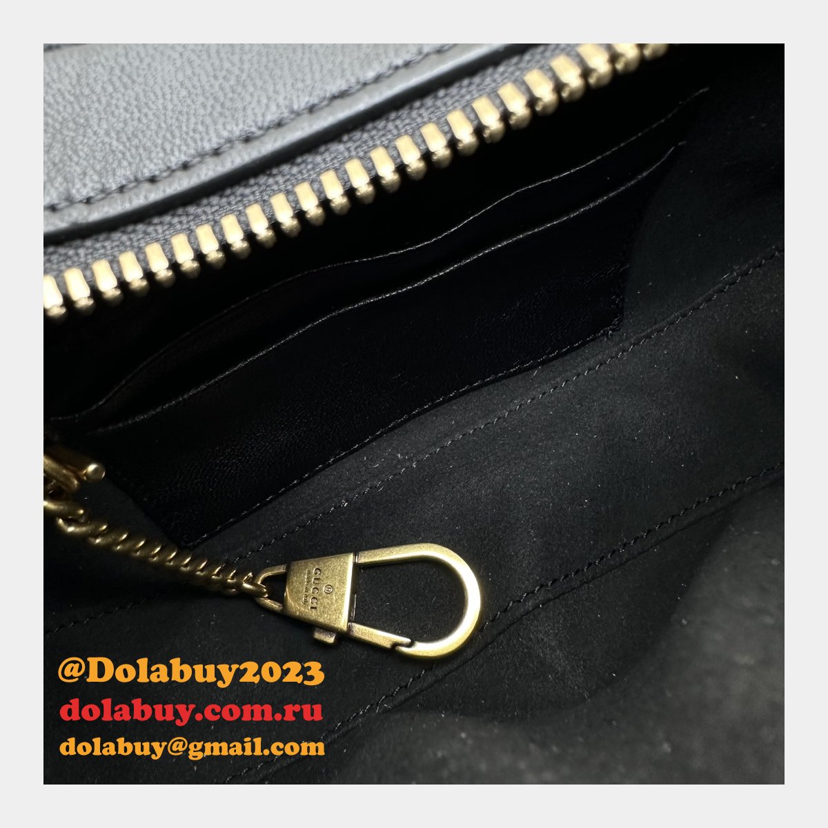 Copy GG Marmont Half-moon-shaped 770983 Perfect Knockoff Bag