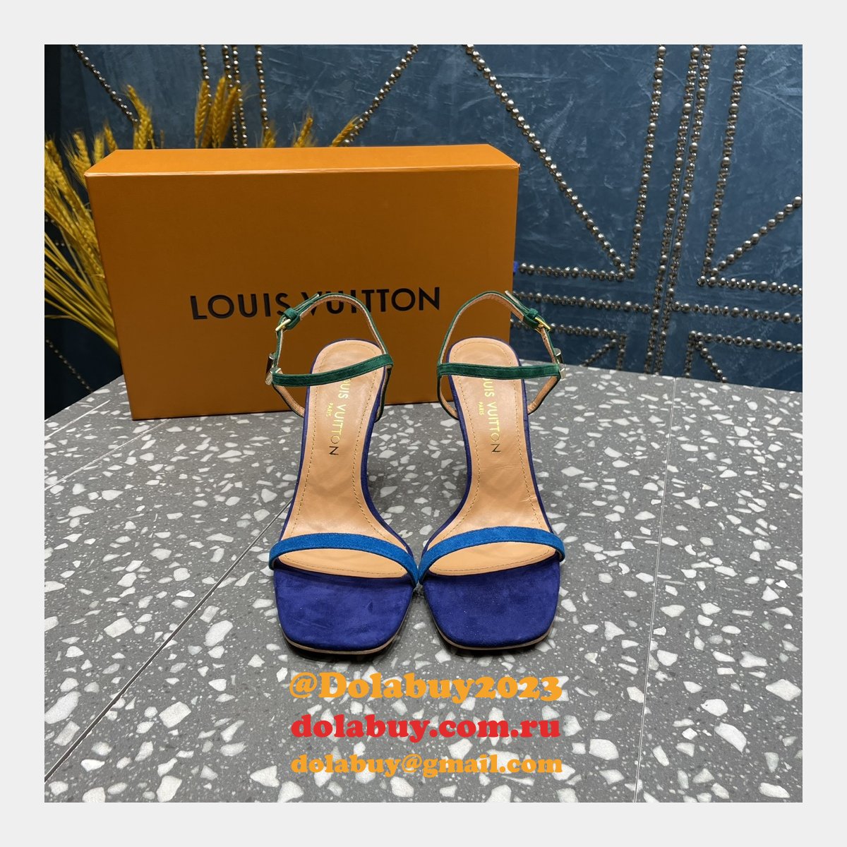 Blossom Sandal Louis Vuitton Replicas Heel:7.5cm/9.5cm Shoes