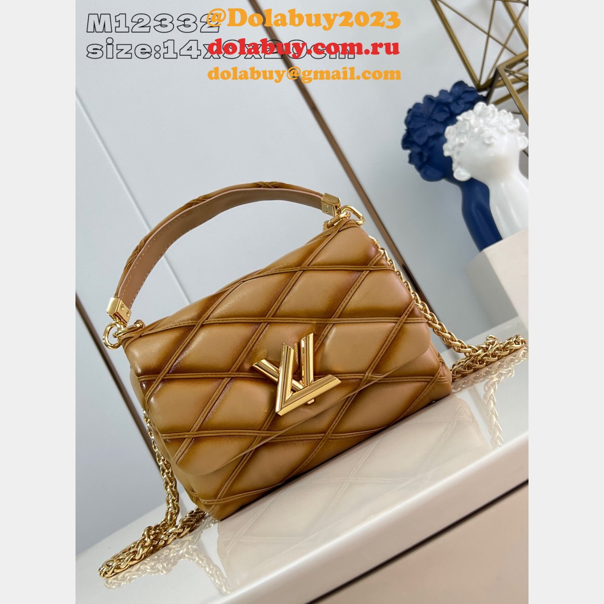 Best AAA+ M12004 Louis Vuitton GO-14 PM 1:1 Mirror Bag