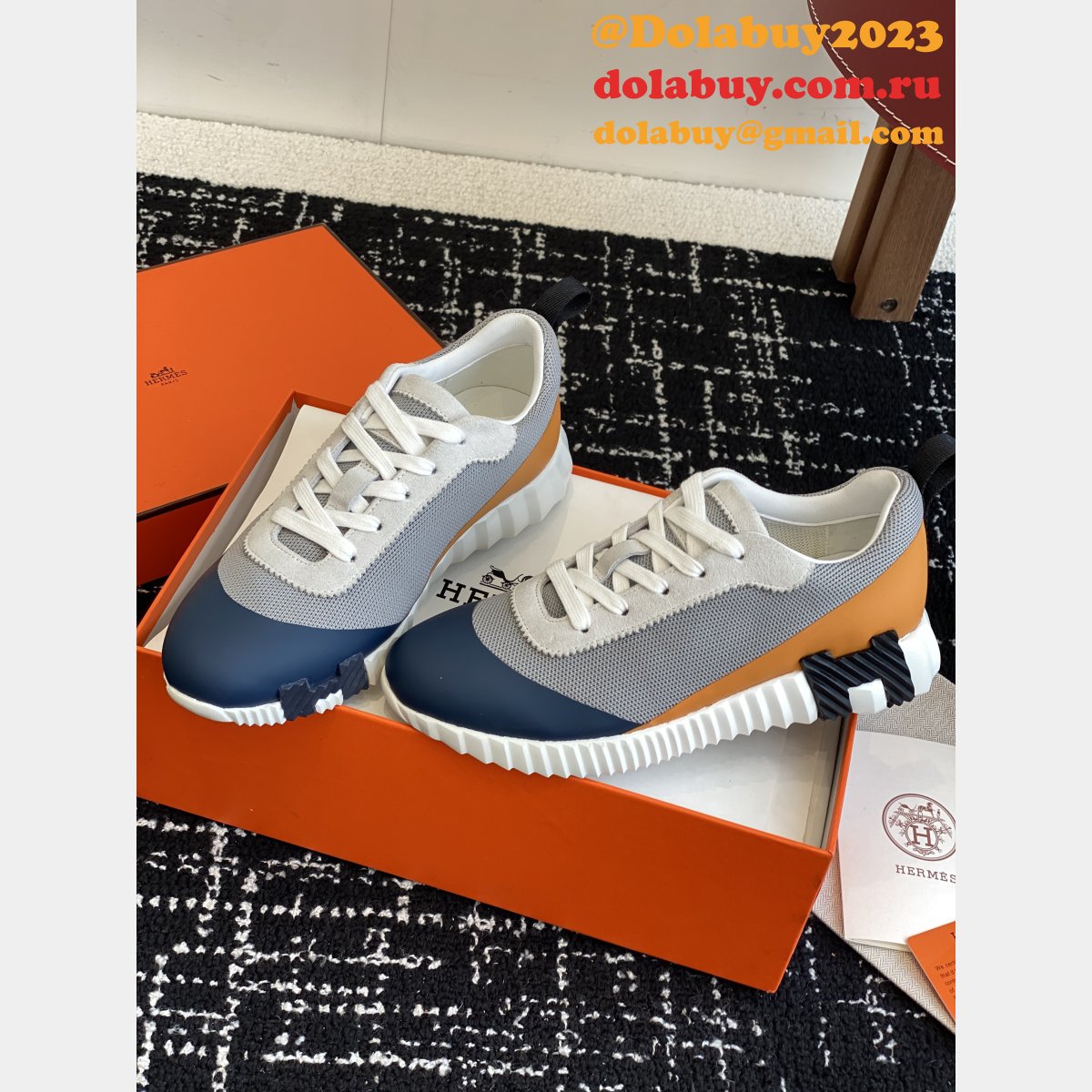 Perfect Hermes Bouncing Sneaker