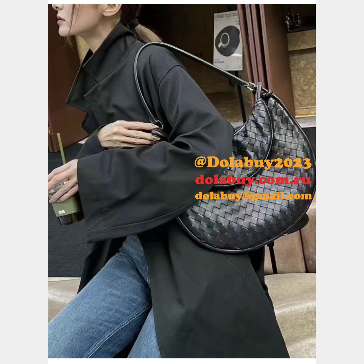 luxury b0tte*a Ven*ta gemelli intrecciato handbag