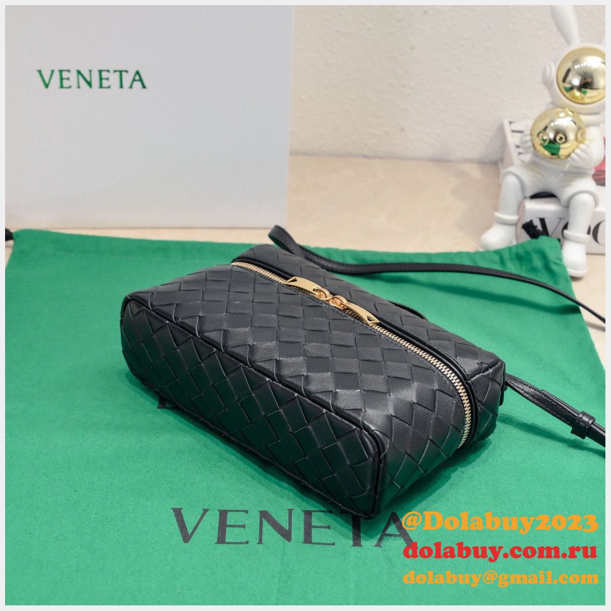 luxury b0tte*a Ven*ta 1:1 mirror vanity case 789109