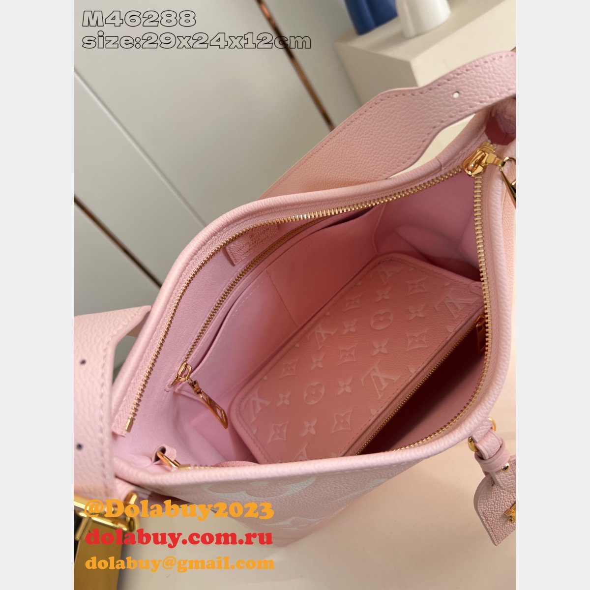 Louis Vuitton Replica CarryAll Top Quality Pink M47082 Bag