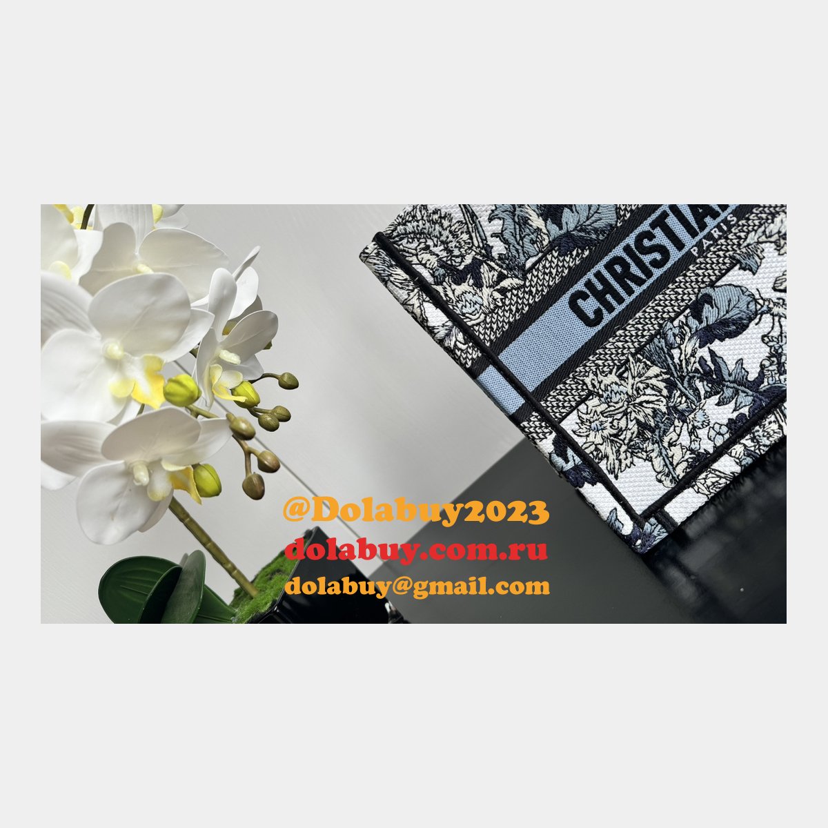 Christian 2024 Dior Duplicate Top High CD Book Tote Bags