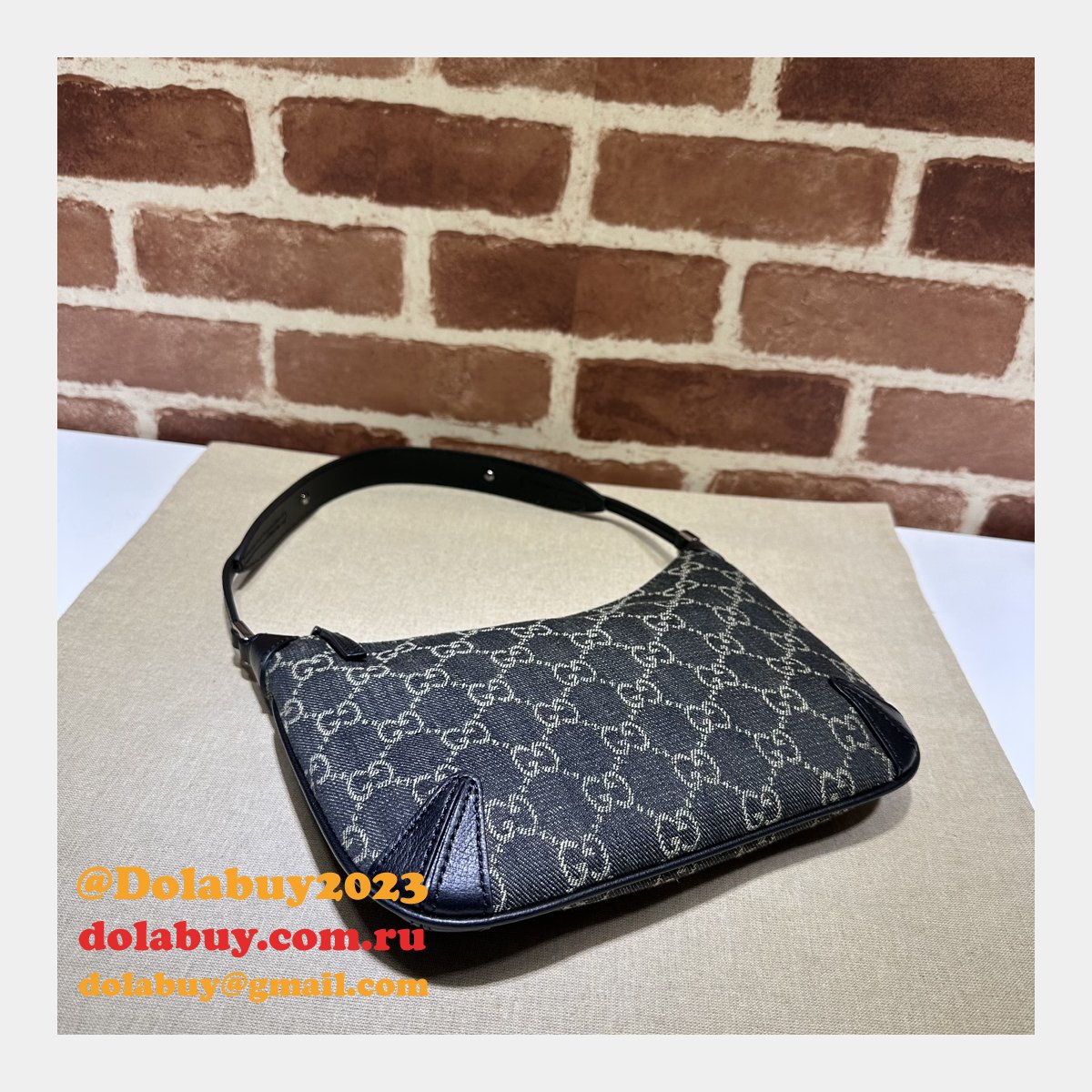 high quality horsebit G*u*i duplicate 774719 black bags