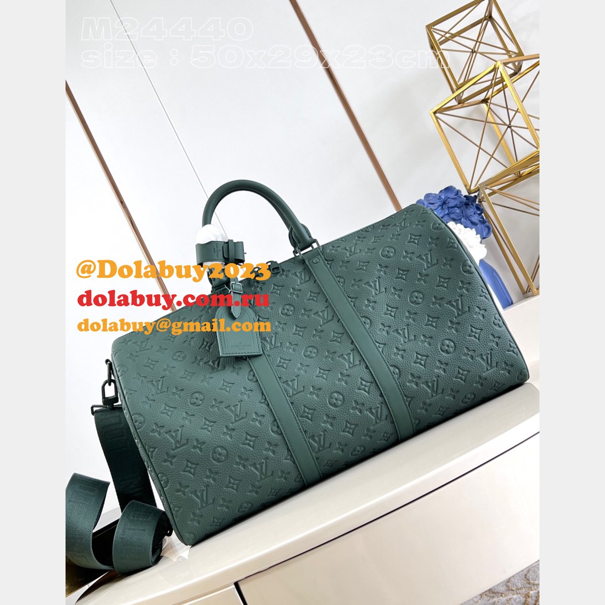 Best Fashion Luxury Keepall Bandoulière 50 LV M24440 Replica Handbags