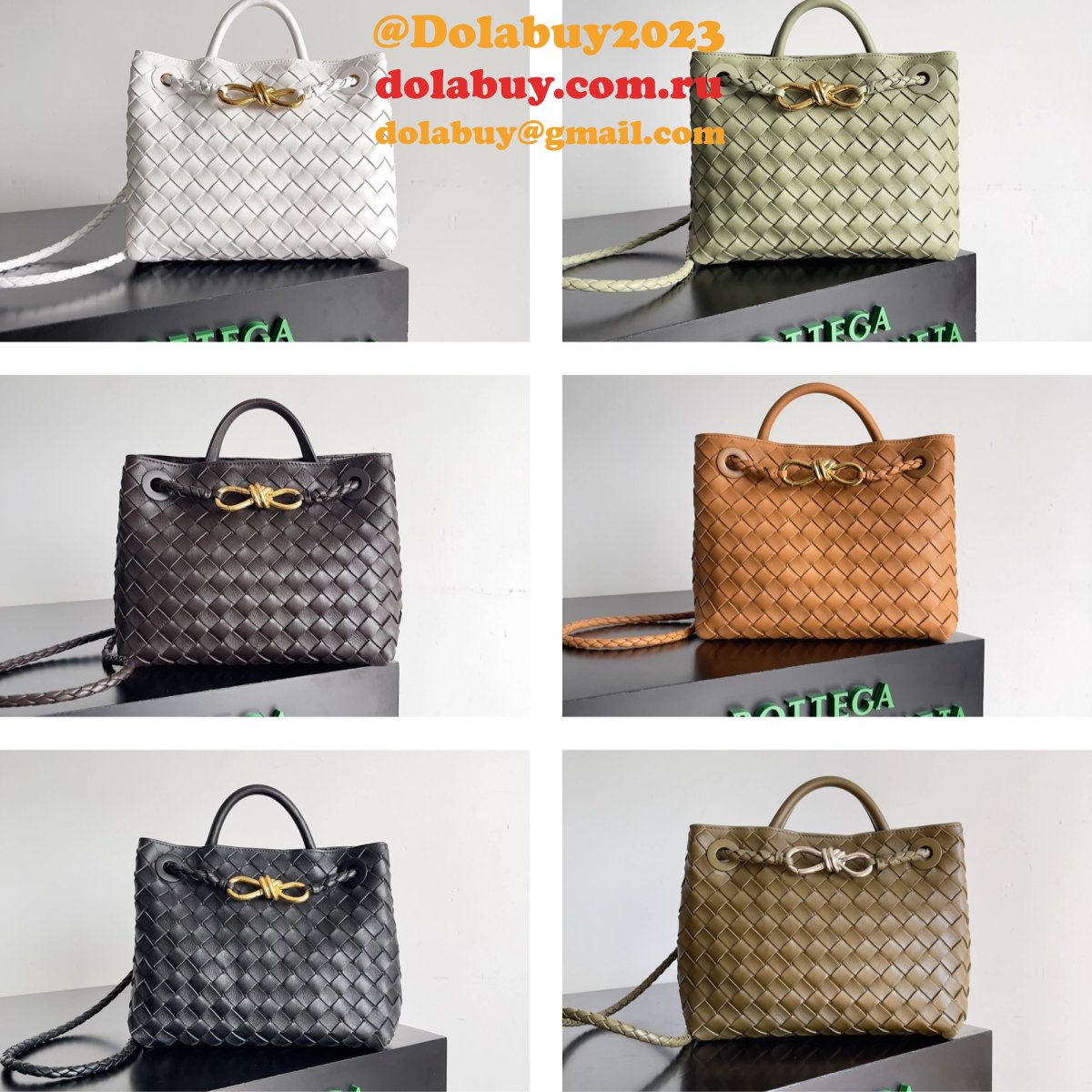 b0tte*a Ven*ta andiamo small 25cm bag leather strap
