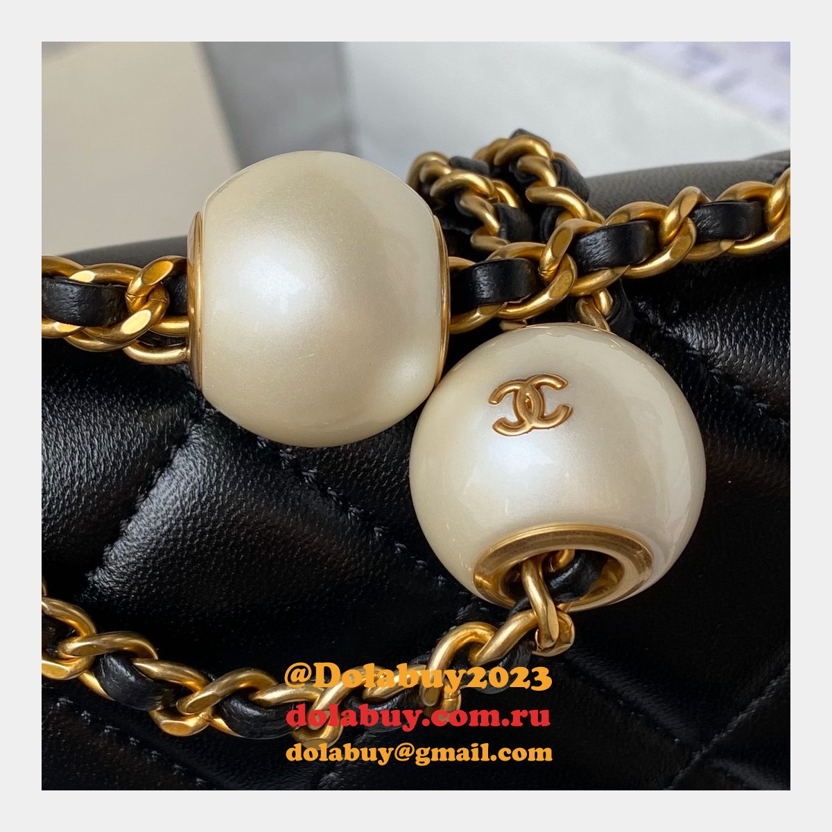 Luxury Wholesale Flap Black AS4868 Replica Bags
