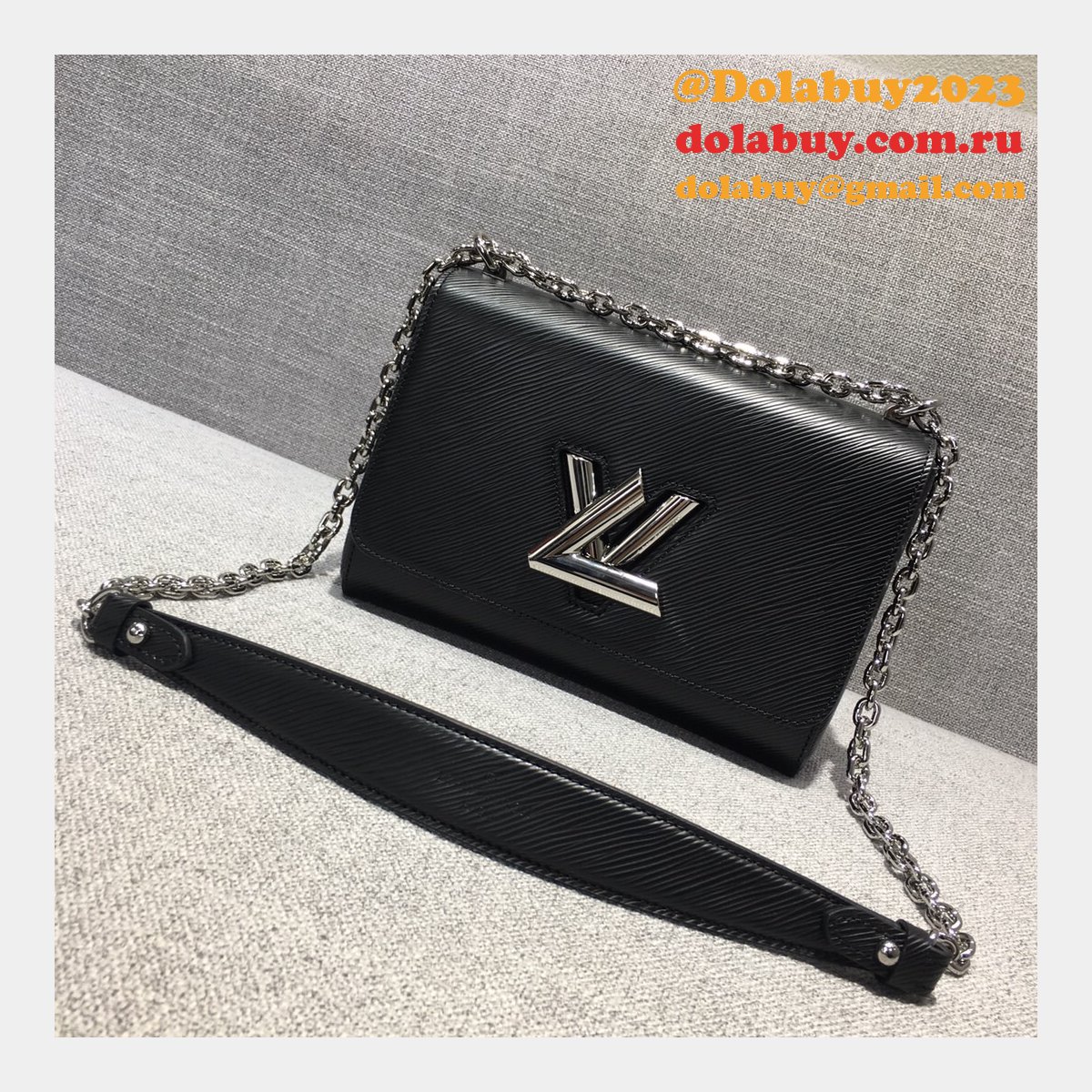 AAA+ Louis Vuitton Twist PM Epi Leather in Black