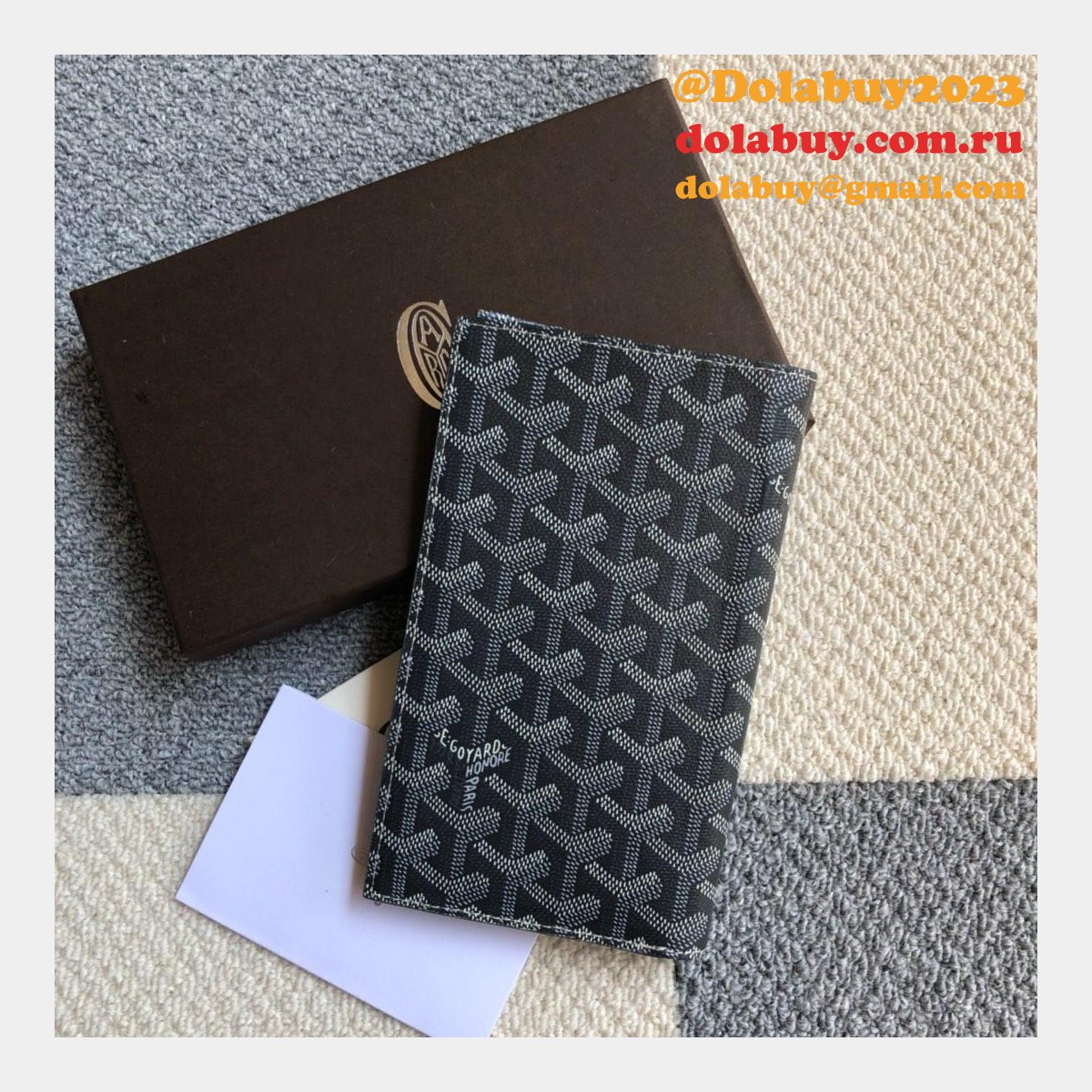 High Quality Goyard Multi-Color Ticket Top Wallet