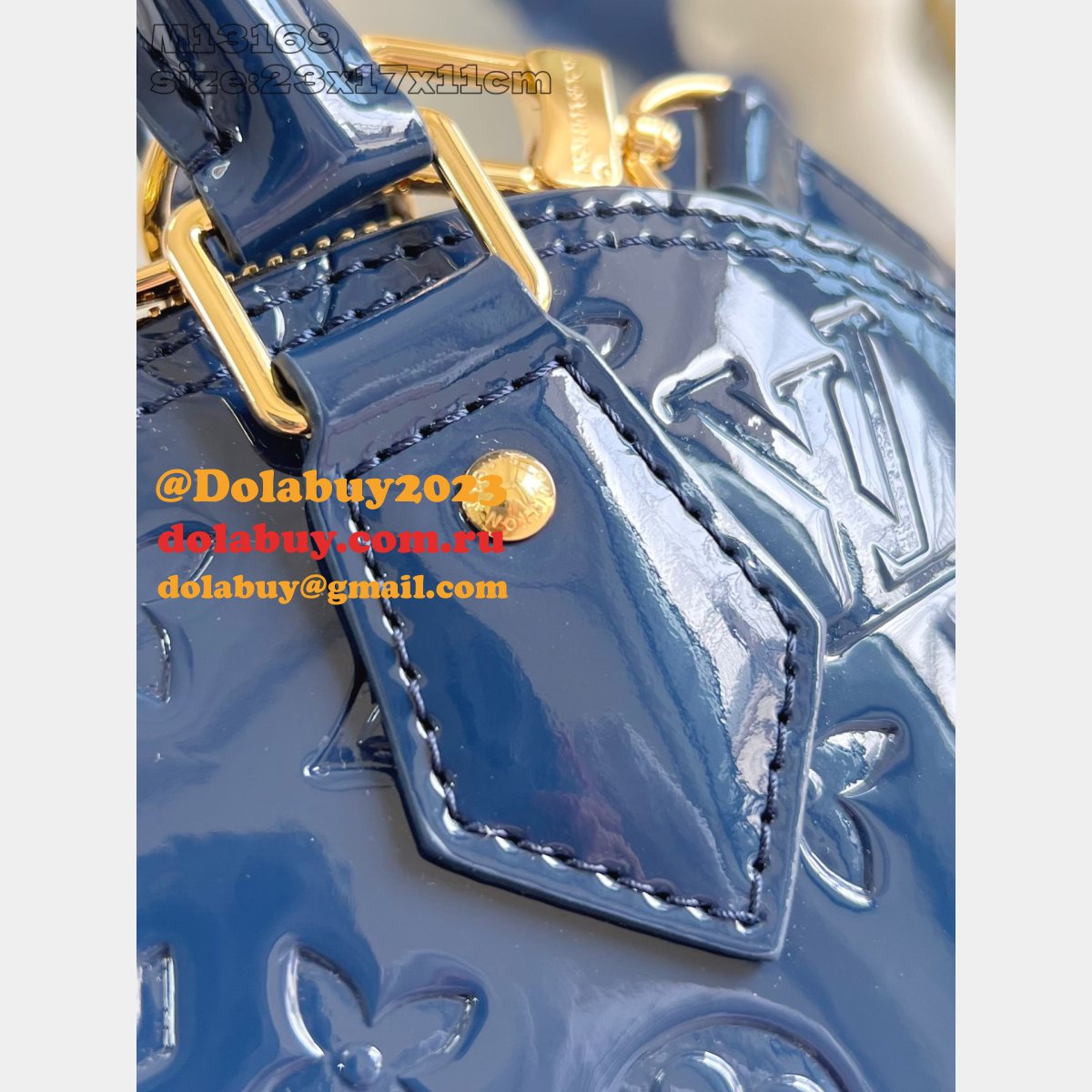 Louis Vuitton Alma BB M13169 Blue Top Quality Replica Handbag