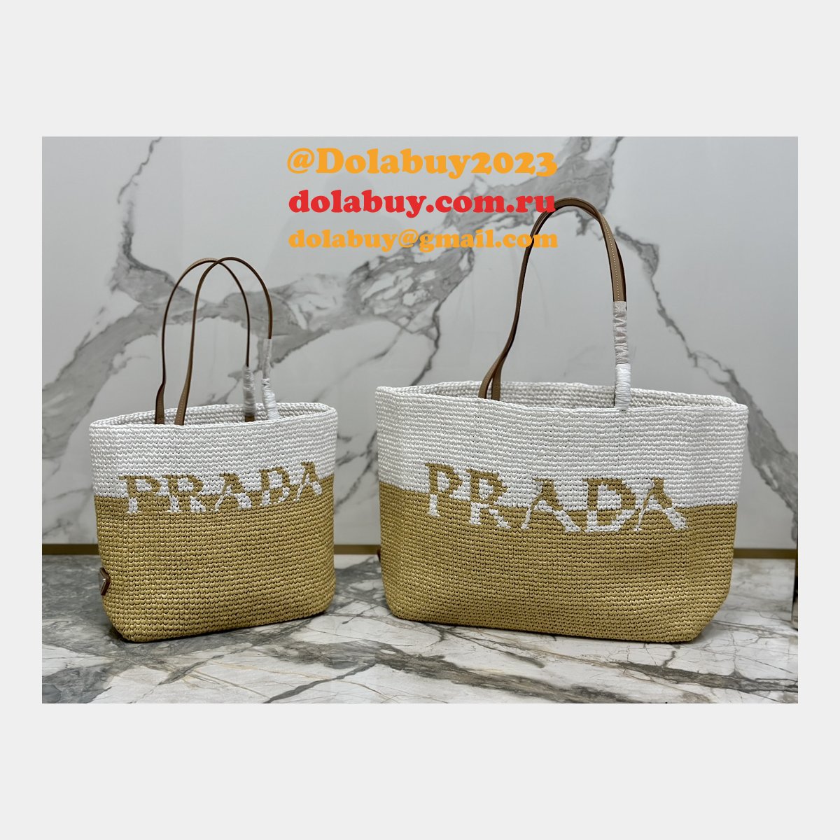 Wholesale prada 1:1 Mirror weave big tote