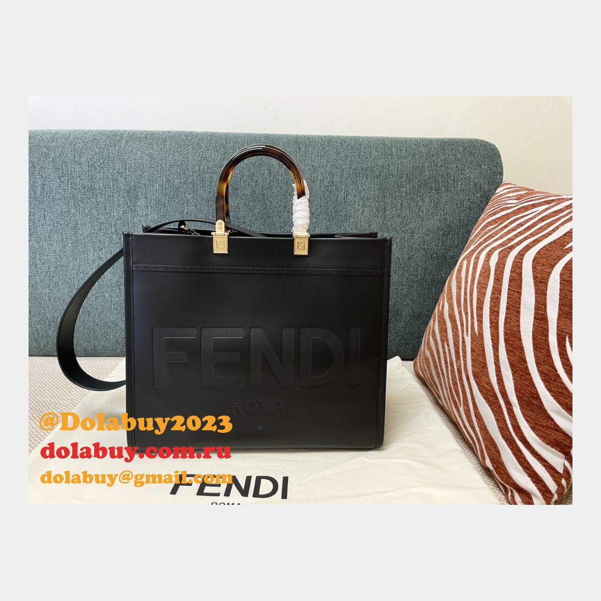 best knockoff F**di tote sunshine small handbag