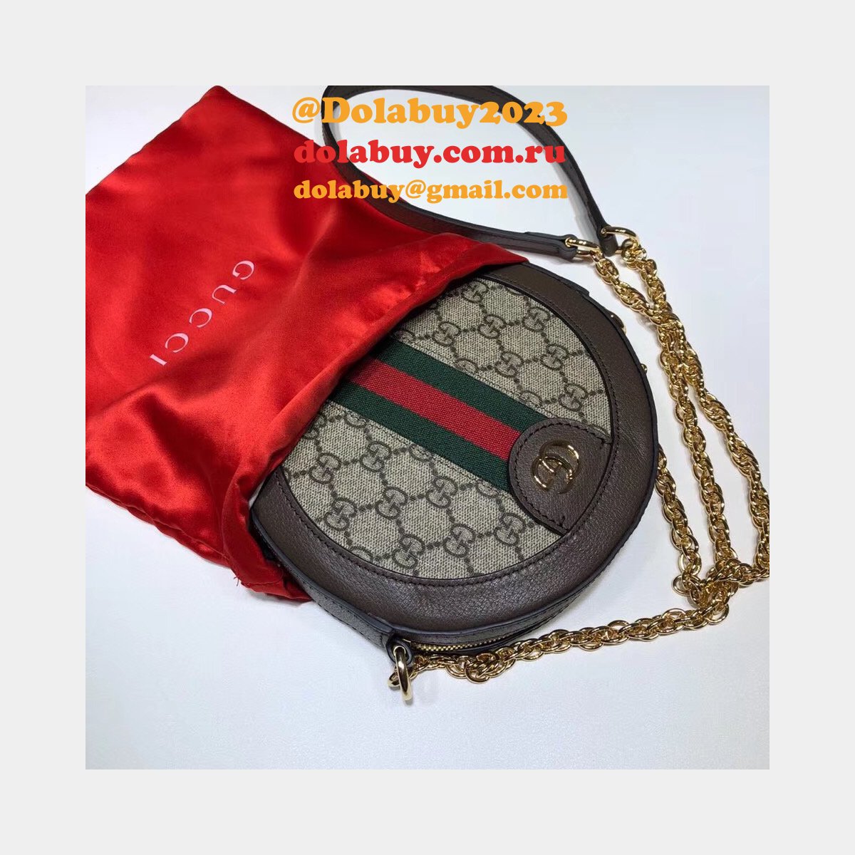 best G*u*i high quality ophidia mini round shoulder 550618 bag