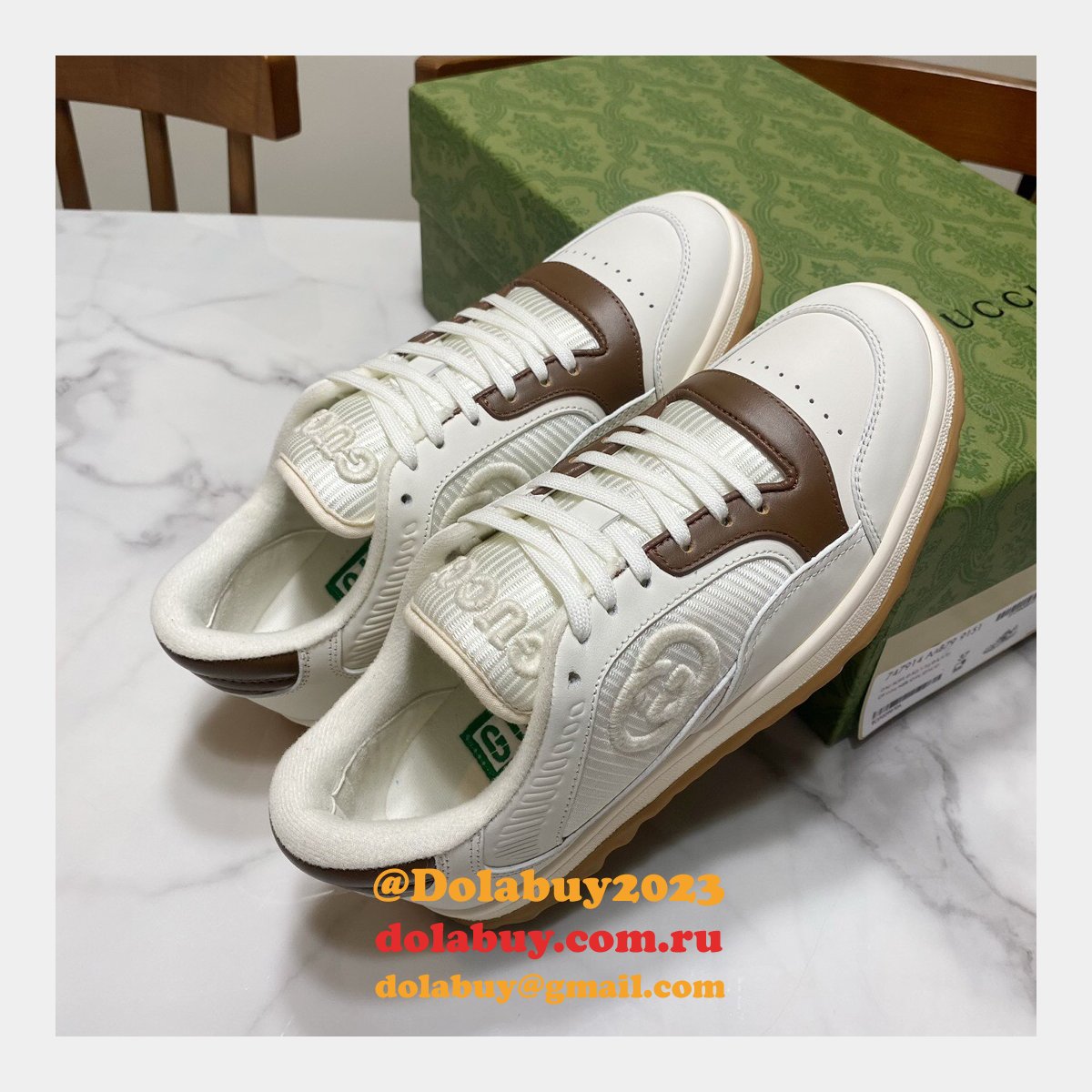 G*u*i replica inspired mac80 leather low-top sneakers 1:1 mirror shoes
