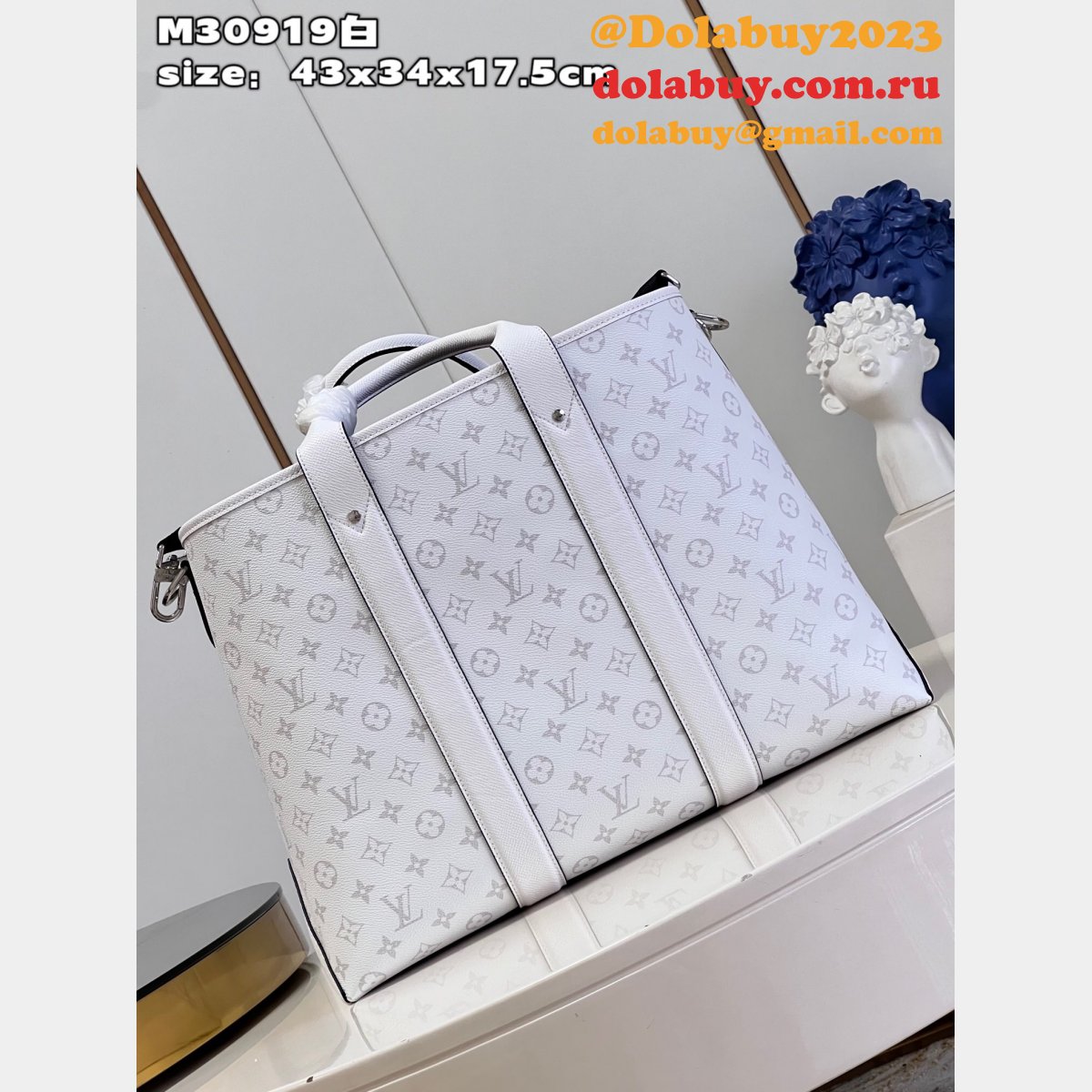 1:1 Luxury Louis Vuitton Weekend Tote NM M30919 Taigarama Mens Bags