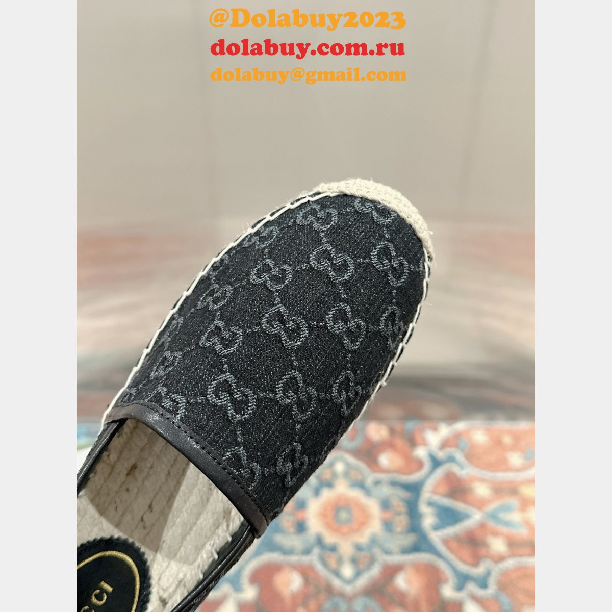 duplicate wholesale G*u*i fashion espadrille