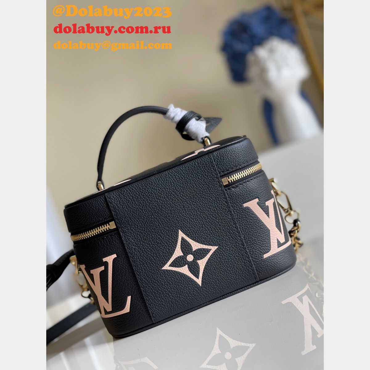 Luxury Louis Vuitton Vanity PM Monogram Empreinte Leather M45780 Bag