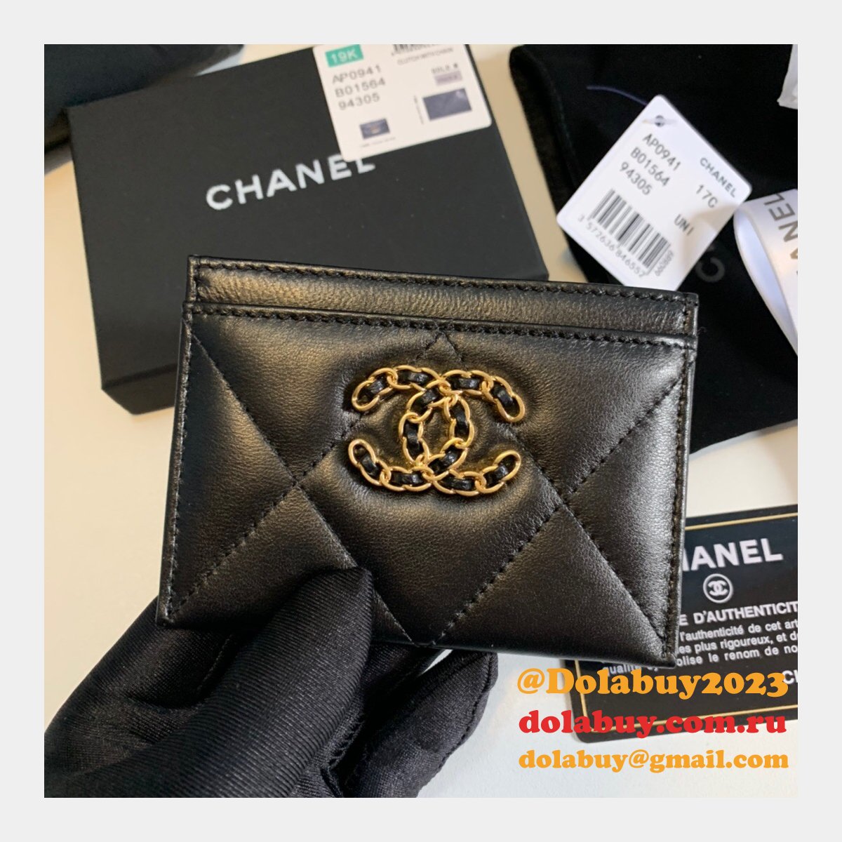 Replica AP0941 Wallets Black Handbags Online