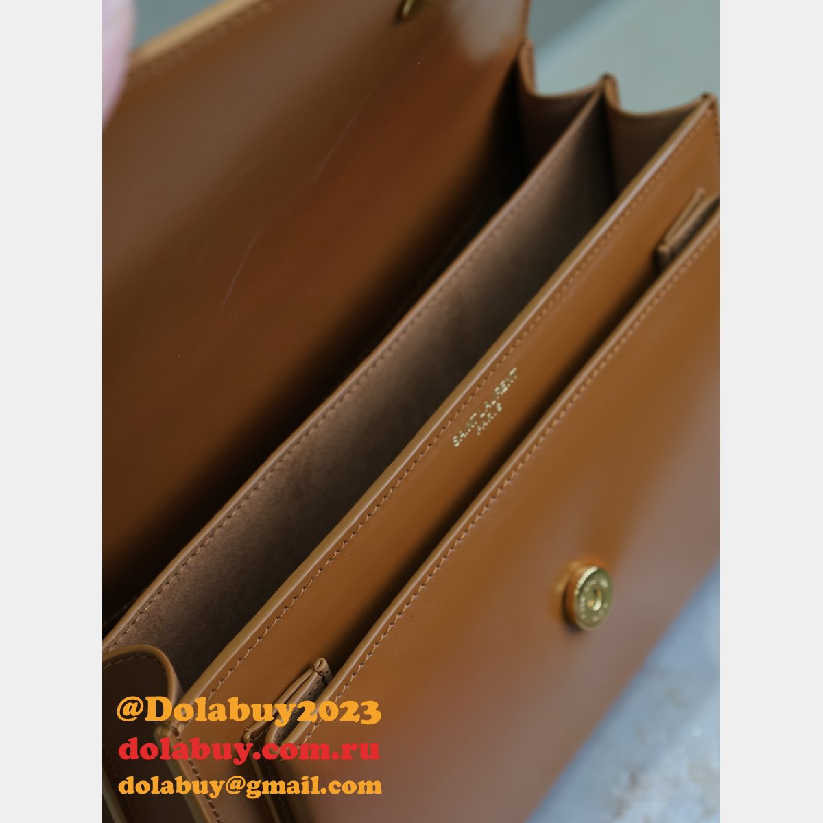 Top Quality Sunset 22cm 422906 Smooth Leather Handbag