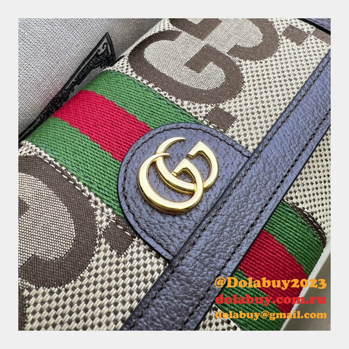 replica G*u*i high quality gg supreme ophidia continental 523153 wallet