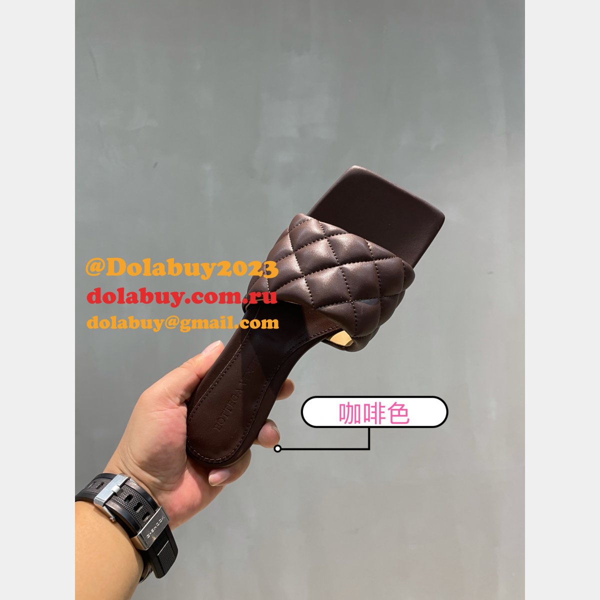 1:1 quality B0tte*a venet fake di*m*nd flat slippers shoes
