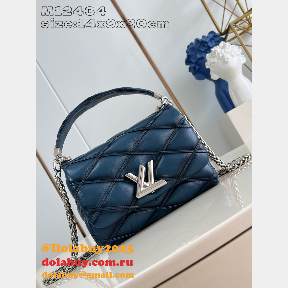 Best AAA+ M12004 Louis Vuitton GO-14 PM 1:1 Mirror Bag